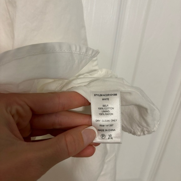 ASTR The Label Verana Cut Out Puff Sleeve Dress White - Picture 8 of 9